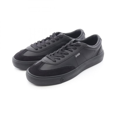 ディオール Dior CDダイヤモンド スニーカー 靴 レザー スウェード メンズ ブラック系 【中古】