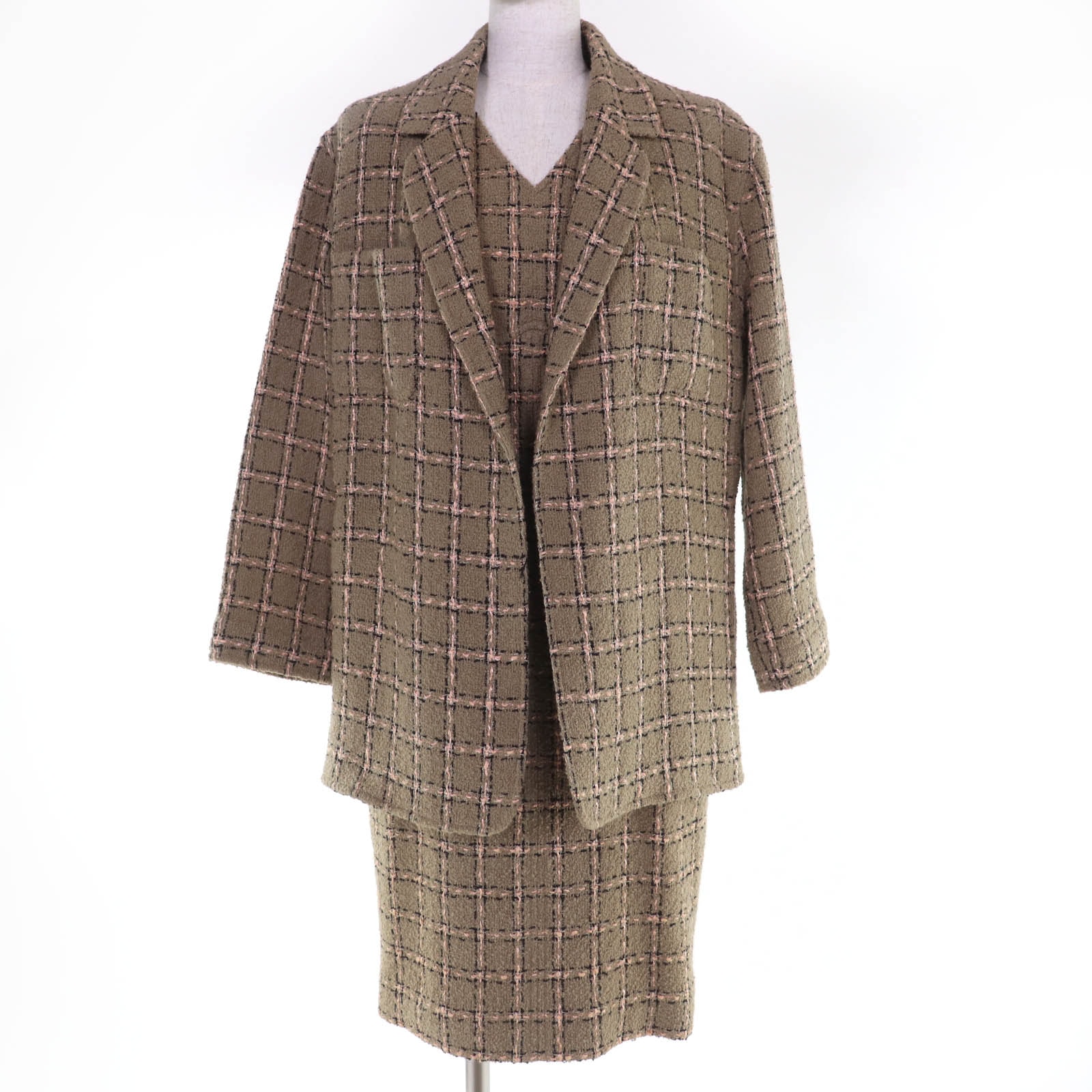 美品 シャネル アンサンブル ブラウン系 40 95A P05818V04372