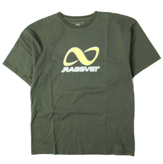 PACCBET ラスベート Infinity Logo Tee インフィニティ―ロゴTシャツ XL Dark Green 半袖 プリント Gosha Rubchinskiy トップス g27640