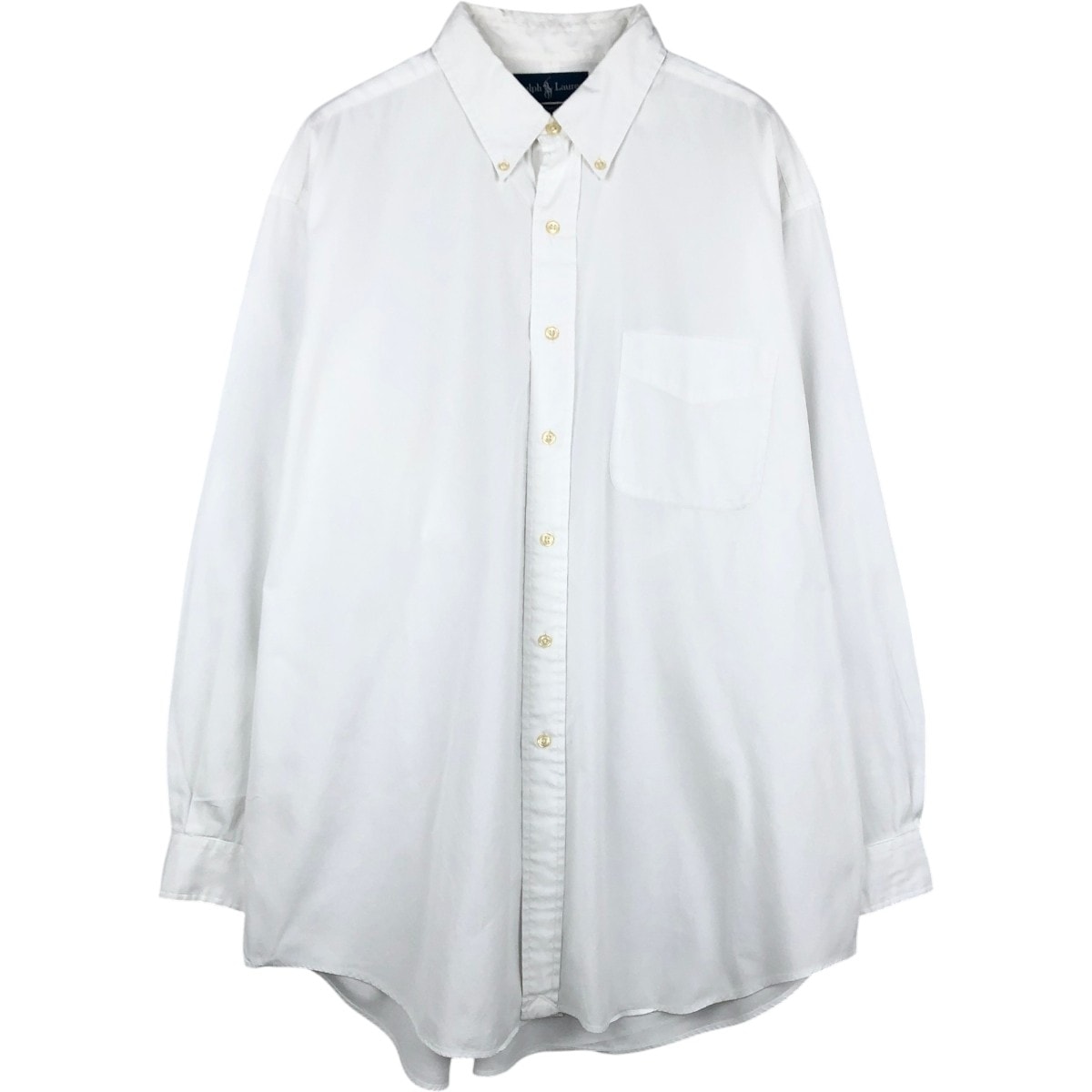 古着 ラルフローレン Ralph Lauren YARMOUTH 長袖 ボタンダウンシャツ メンズXL相当/eaa676429