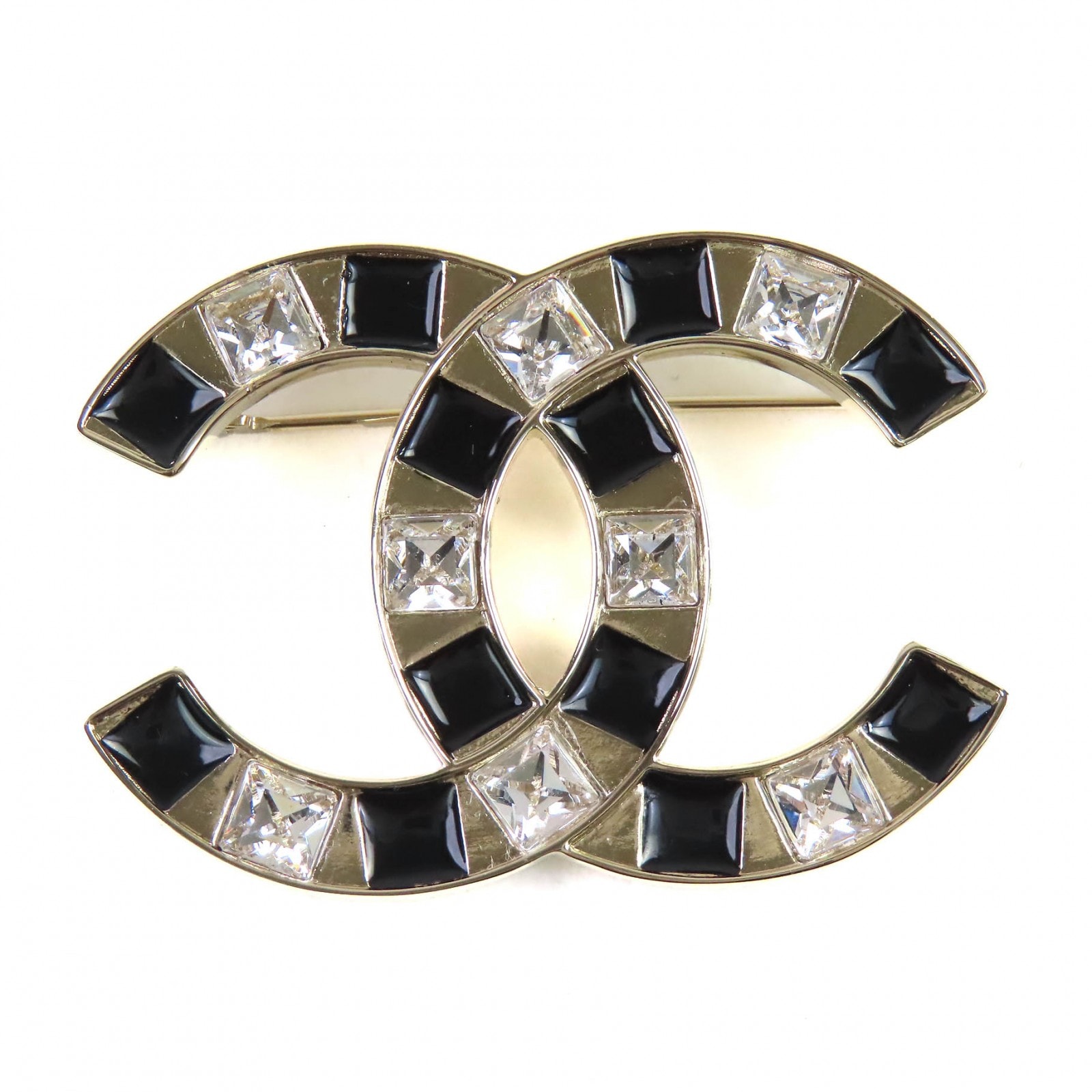 極美品 シャネル ブローチ ゴールド ブラック レディース ABE829 B25C