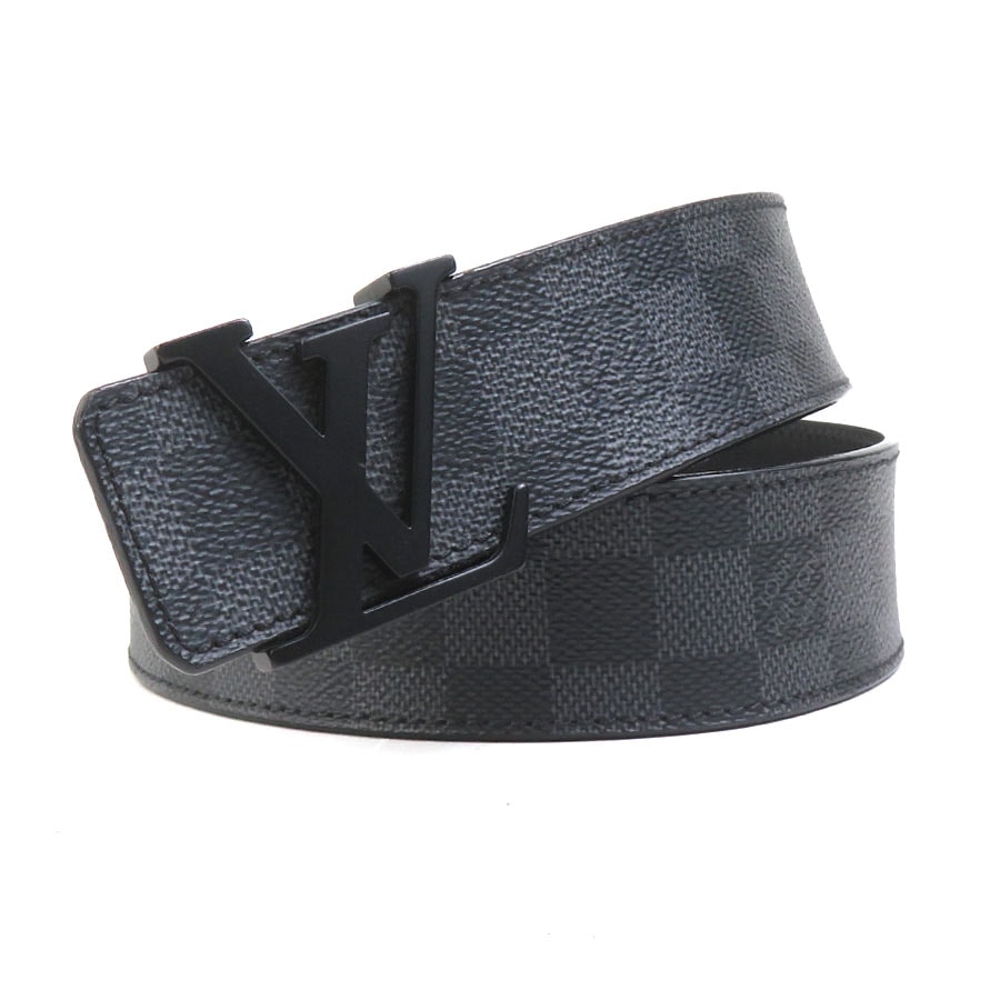 ルイ ヴィトン LOUIS VUITTON ベルト ダミエ グラフィット サンチュール LV イニシャル ダミエグラフィットキャンバス ブラック メンズ M9808【中古】 h32090a