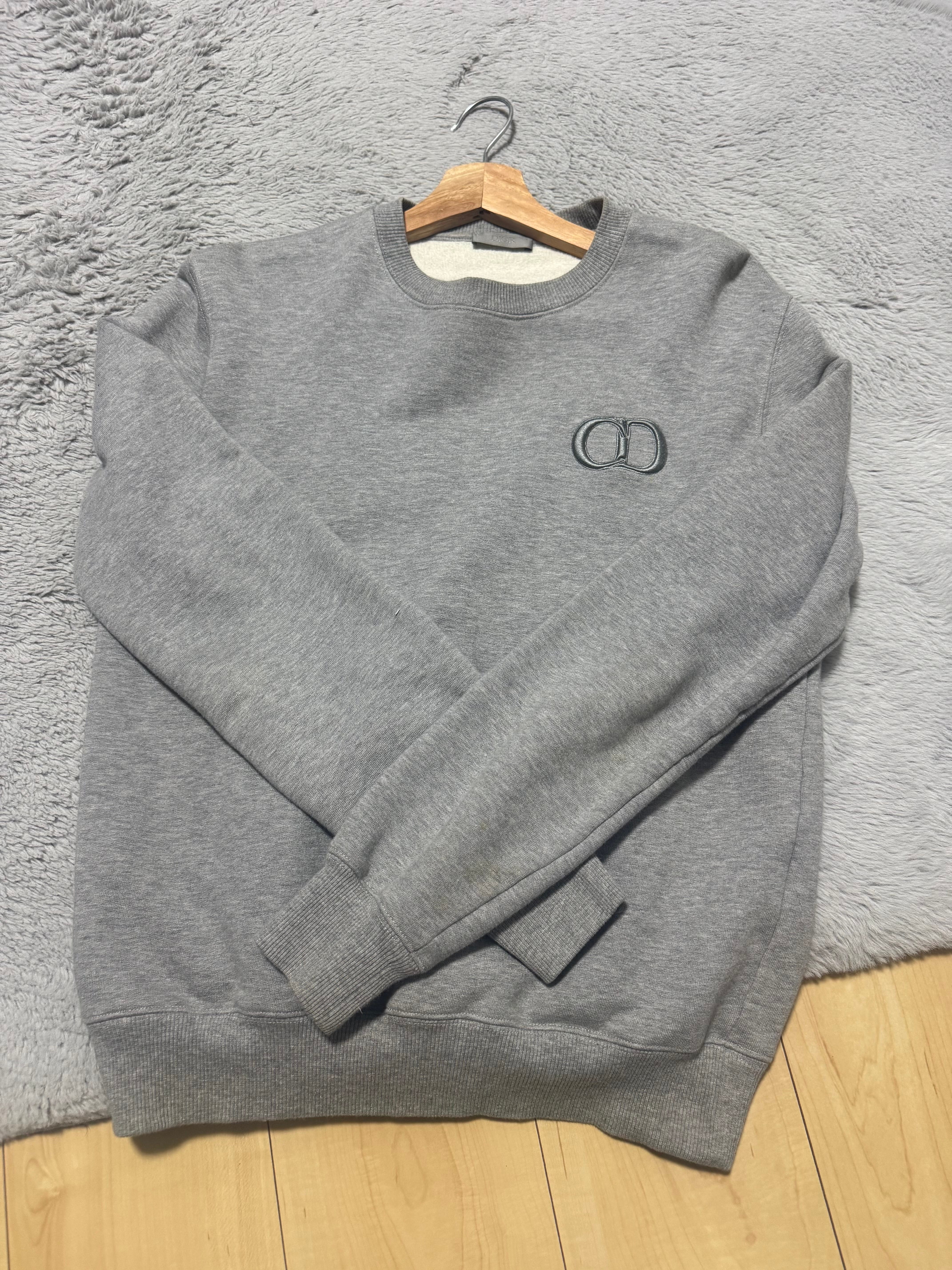 Dior CD Icon Sweatshirt Cotton Fleece "Gray"