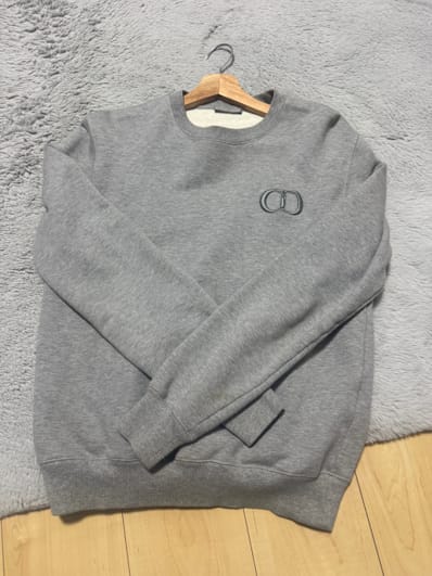 Dior CD Icon Sweatshirt Cotton Fleece "Gray"
