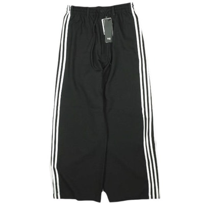 Y-3 ワイスリー 25AW Sports Uniform Wire Pants 3-Stripes 3ストライプス ワイヤーパンツ JW7353 XS Black ヨウジヤマモト アディダス ワイド トラックパンツ ボトムス g26875