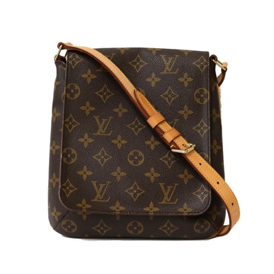 ルイヴィトン LOUIS VUITTON ミュゼットサルサ モノグラム ショルダーバッグ ブラウン レディース 中古