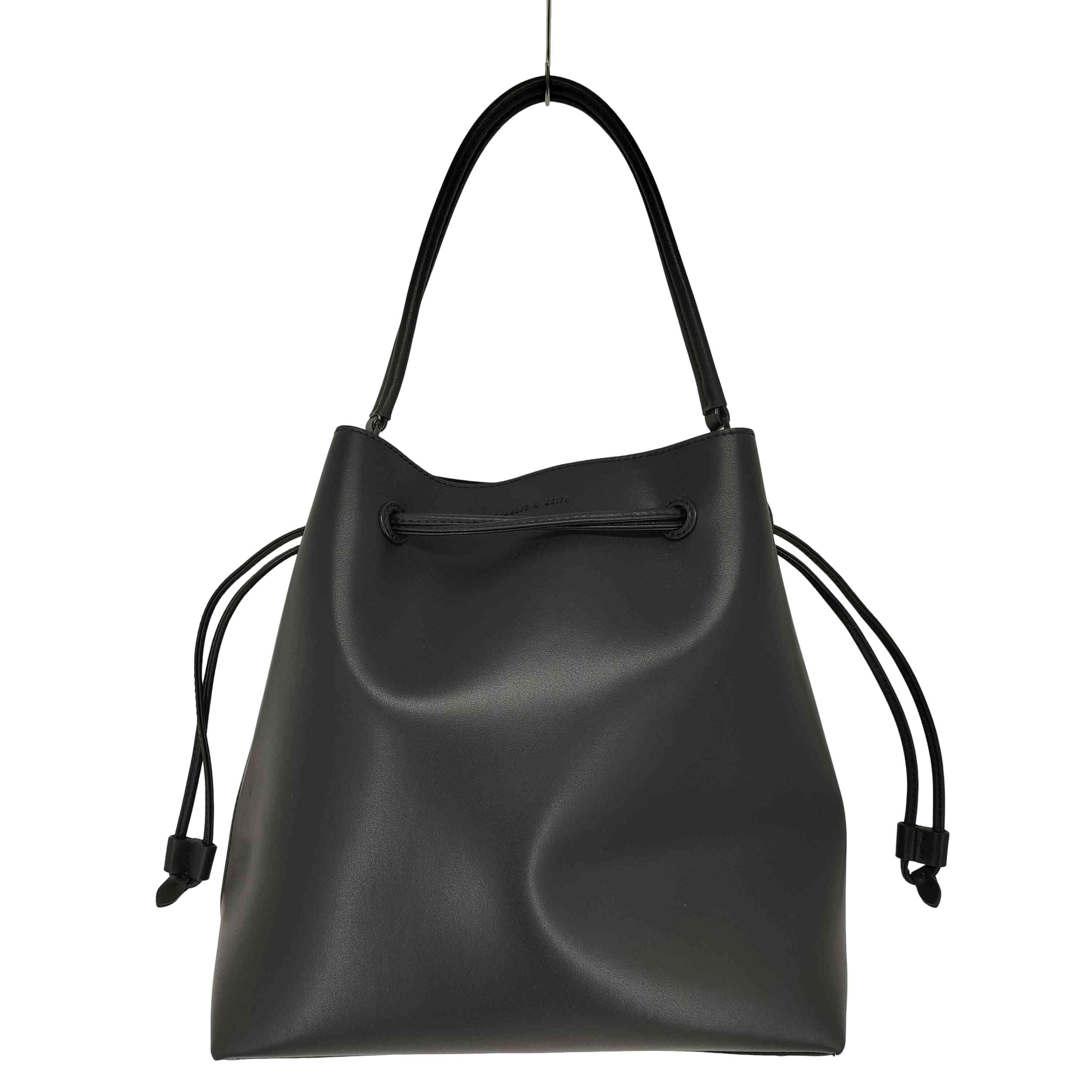 CHARLES & KEITH Duo Braided Chain-Handle Hobo Bag 