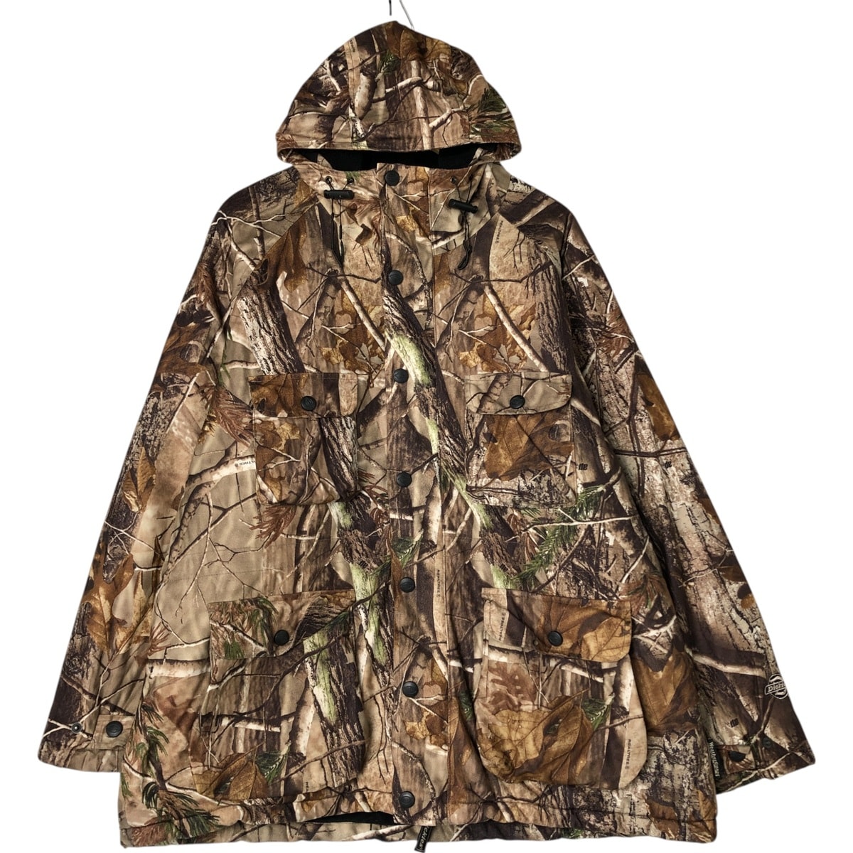 古着 ディッキーズ Dickies リアルツリーカモ 中綿パーカー パファージャケット メンズL相当/eaa552668