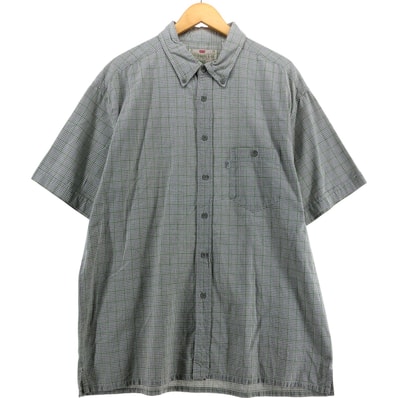 古着 90年代 リーバイス Levi's 半袖 ボタンダウン チェックシャツ ボックスシャツ メンズXL相当 ヴィンテージ/eaa543745