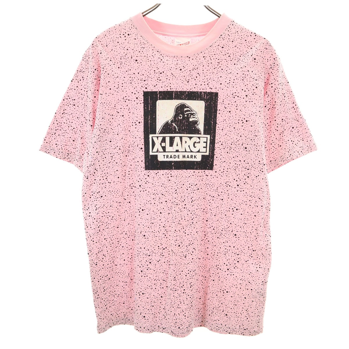XLARGE エクストララージ 総柄 半袖 Tシャツ L ピンク