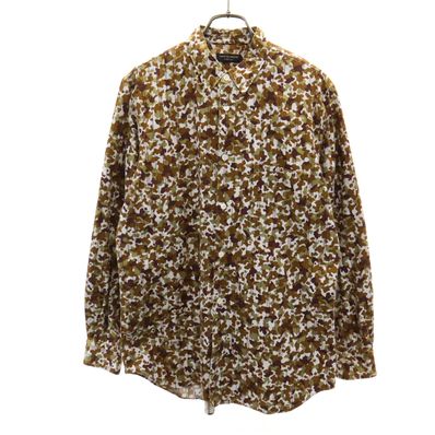 1997年 90s 日本製 オールド カモフラ ストライプ柄 長袖 シャツ