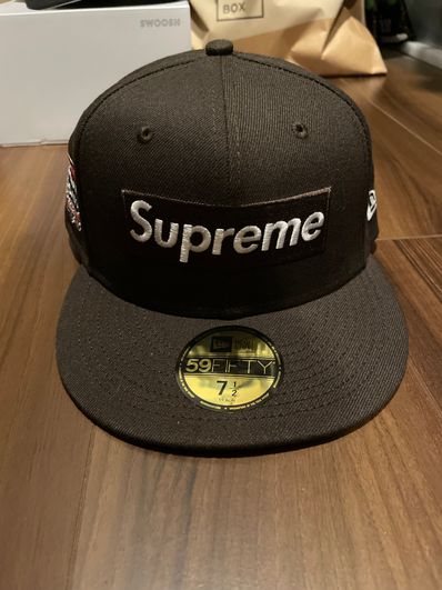 Supreme No Comp Box Logo New Era "Brown"