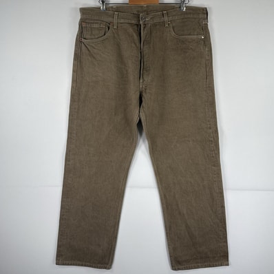 古着 リーバイス Levi's デニムパンツ 501 ジーパン ストレート 大きいサイズ ボタンフライ カラーパンツ ビッグ w42 L32 ベージュ系 メンズ