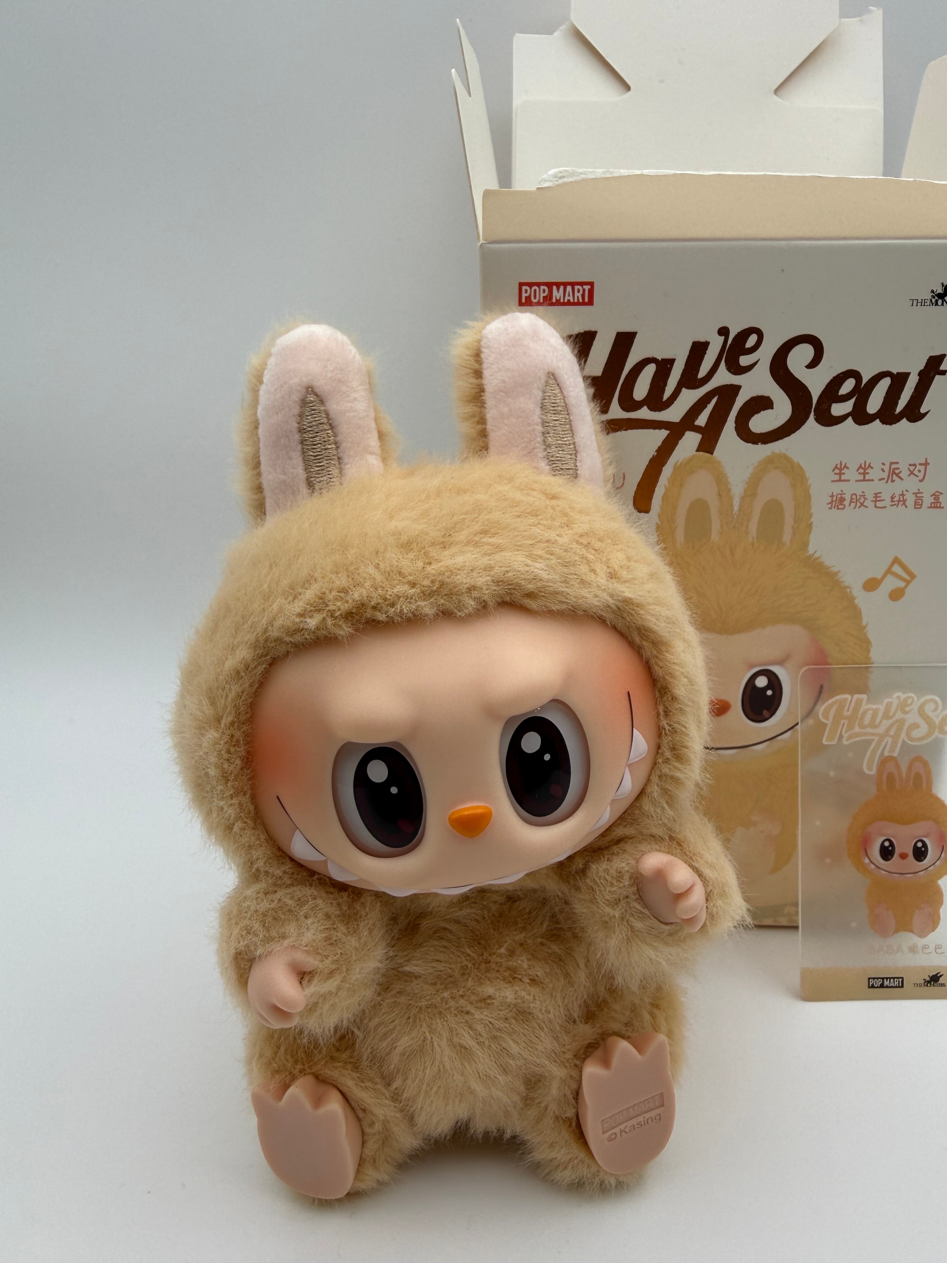 POP MART THE MONSTERS (LABUBU) Have a Seat Plush Series BABA