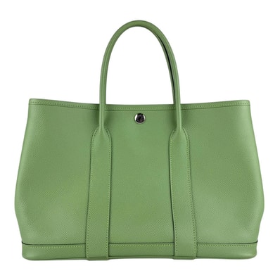 エルメス HERMES ハンドバッグ ガーデンパーティTPM ヴォーエプソン ヴェールクリケット レディース【中古】 z9212