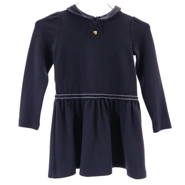ARMANI JUNIOR アルマーニジュニア 長袖 ワンピース 3A 100cm ネイビー チュニック