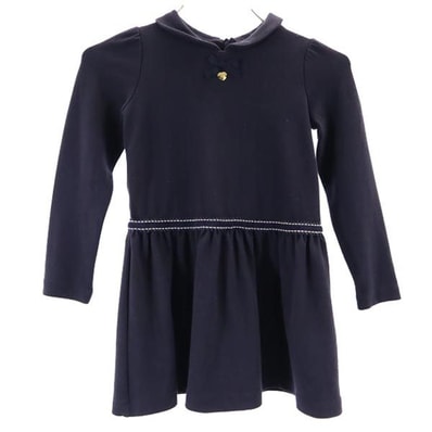 ARMANI JUNIOR アルマーニジュニア 長袖 ワンピース 3A 100cm ネイビー チュニック