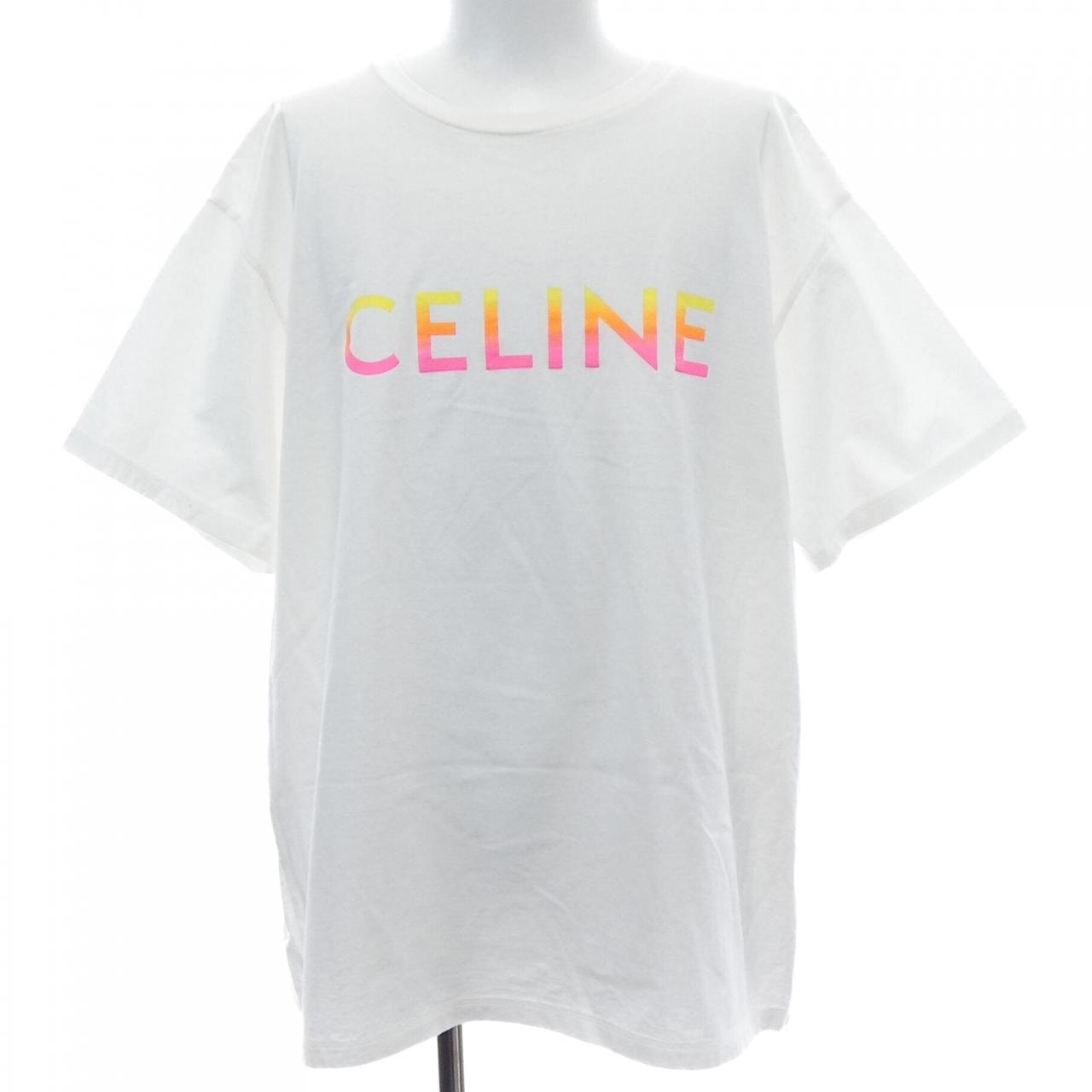 セリーヌ CELINE CELINEルーズTシャツ 2X10B671Q Tシャツ