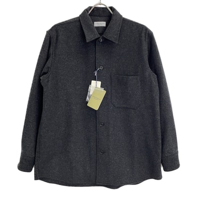 ジョンスメドレー L0348FJM226 チャコール ウールカシミヤ シャツジャケット 1/S