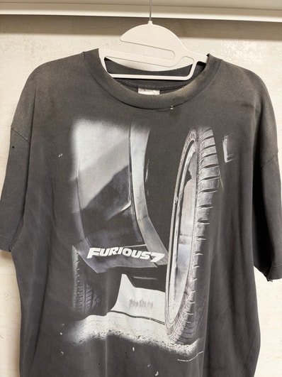 SAINT Mxxxxxx x FAST AND FURIOUS SS Tee Furious 7 "Black"
