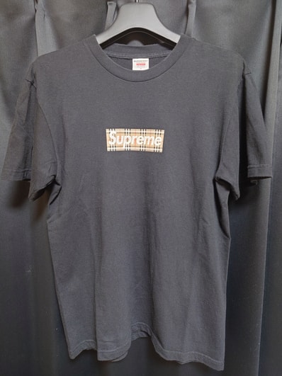 Supreme / Burberry Box Logo Tee "Black"