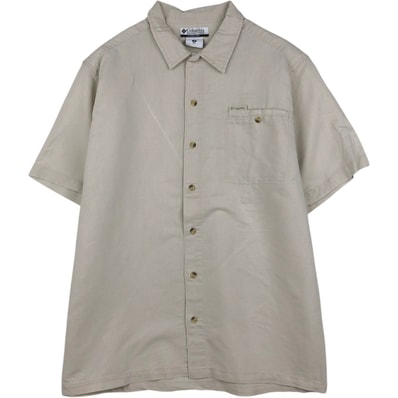 古着 00年代 コロンビア Columbia 半袖 ラミー×コットンシャツ ボックスシャツ メンズXL相当/eaa660717