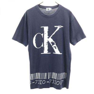 Calvin klein Jeans カルバンクラインジーンズ 90s 00s オールド 半袖 Tシャツ M ネイビー