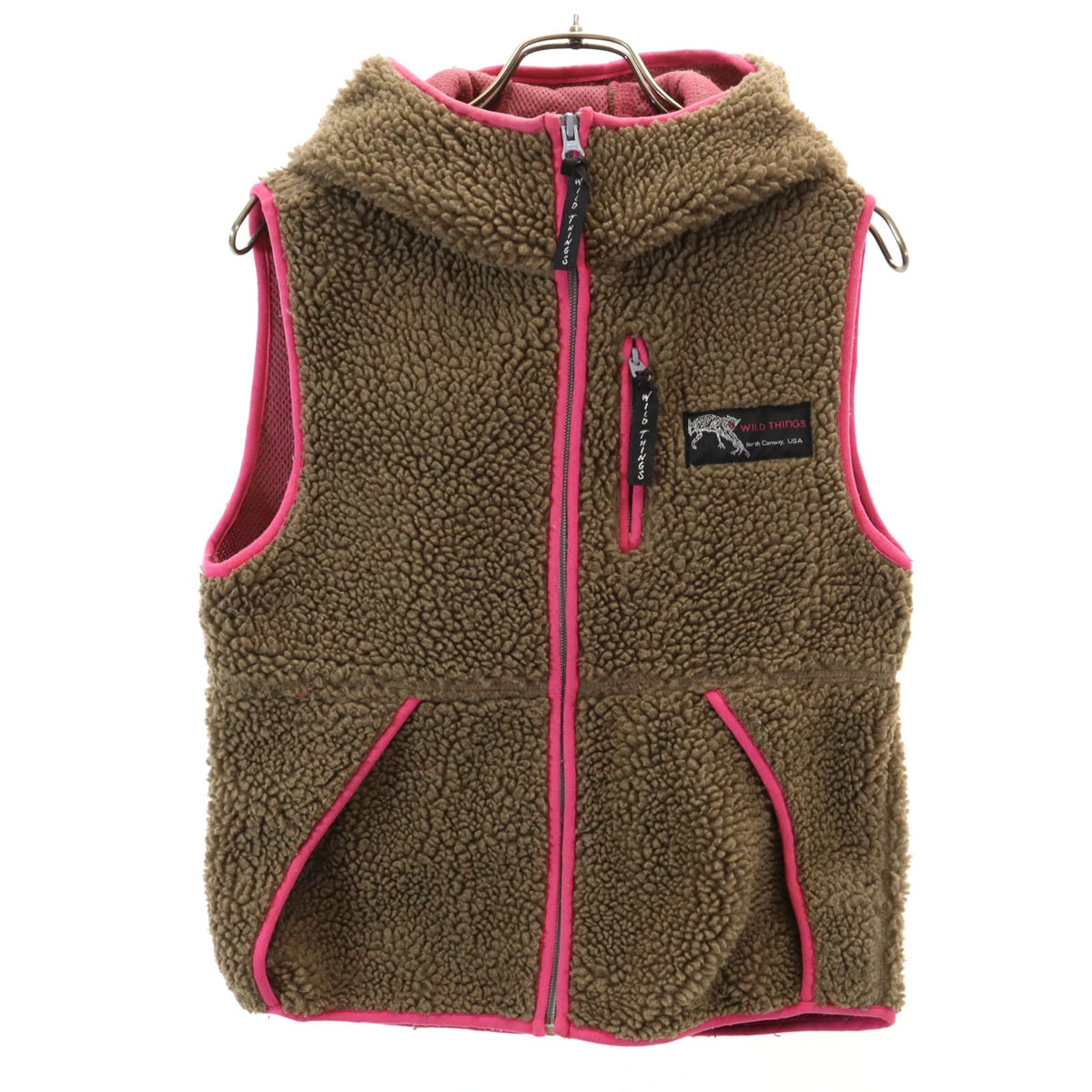 WILDTHINGS ワイルドシングス ボア ベスト XS ブラウン