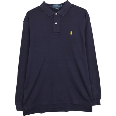 古着 ラルフローレン Ralph Lauren POLO by Ralph Lauren 長袖 ポロシャツ メンズM相当/eaa615495
