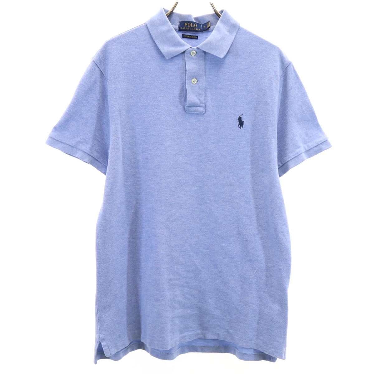 POLO RALPH LAUREN ポロラルフローレン 半袖 ポロシャツ M ブルー系 CUSTOM SLIM FIT