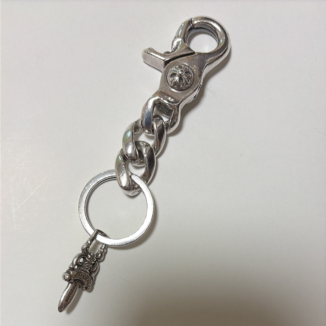 Chrome Hearts Key Ring Classic Link Short / Dagger "Silver"