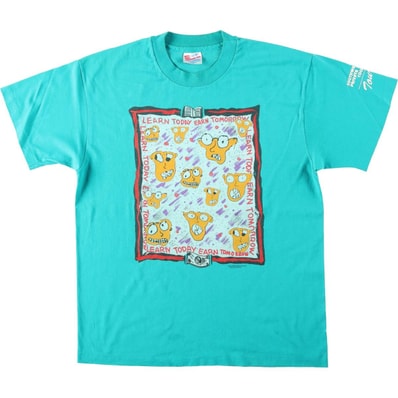 古着 90年代 ヘインズ Hanes HEAVYWEIGHT 50/50 アートTシャツ USA製 メンズL相当 ヴィンテージ/eaa667288