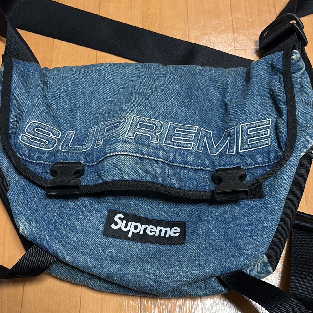 Supreme Denim Messenger Bag "Washed Indigo"