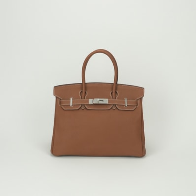 エルメス HERMES バーキン30 バーキン 30 バッグ トートバッグ トゴ ゴールド Gold ブラウン Brown 茶 シルバー金具 ハンドバッグ