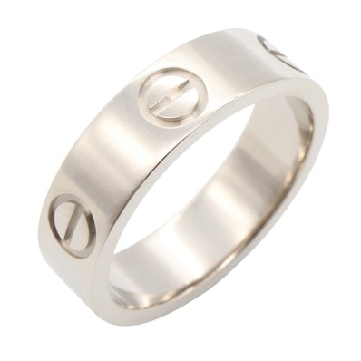 カルティエ CARTIER ラブリング リング・指輪 ジュエリー K18WG(ホワイトゴールド) メンズ レディース シルバー系 B4084700 【中古】