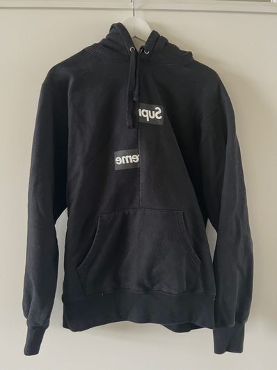 Supreme / Comme des Garçons SHIRT® Split Box Logo Hooded Sweatshirt "Black"