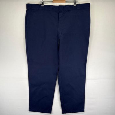 古着 ディッキーズ Dickies パンツ 874 ワークパンツ 大きいサイズ チノパン ワンポイントロゴ テーパード W48 L32 ネイビー系 メンズ