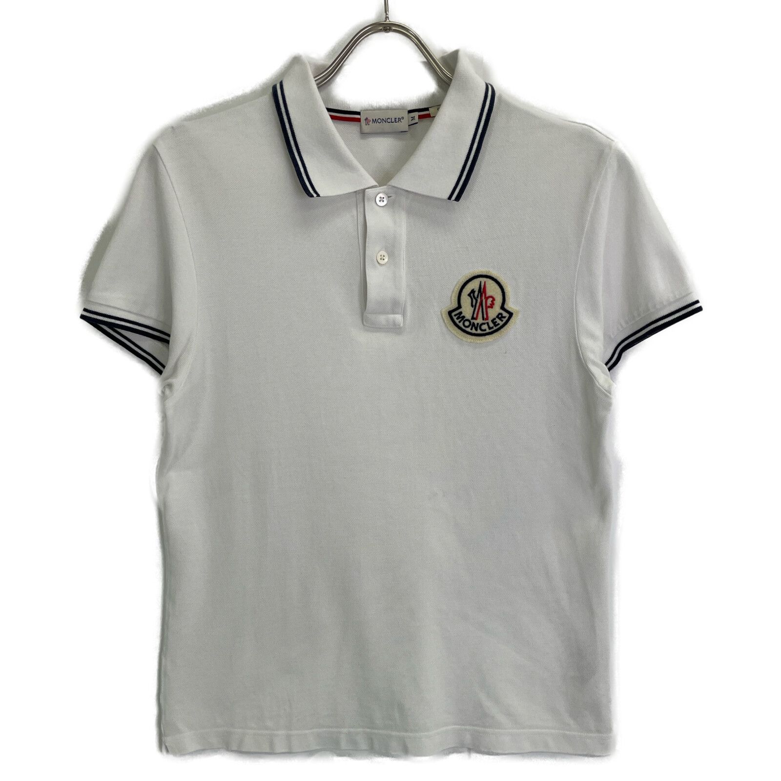 MONCLER ポロシャツ Mサイズ ビックワッペン MONCLER ポロシャツ Mサイズ ビックワッペン MONCLER