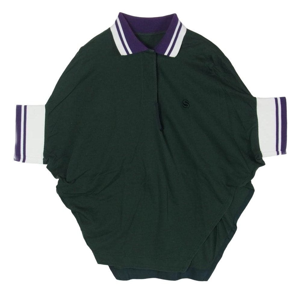 D (傷や汚れあり)】Sacai サカイ 21SS 21-05558 Jersey Polo Shirt S