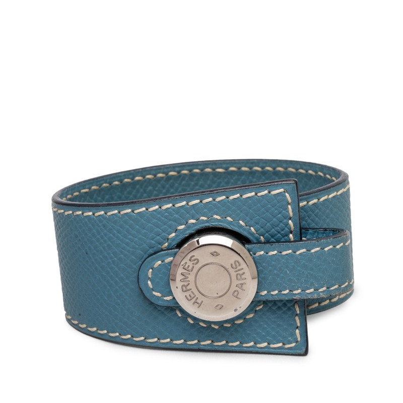 エルメス セリエ ブレスレット ブルー ヴォーエプソン レディース HERMES 【中古】