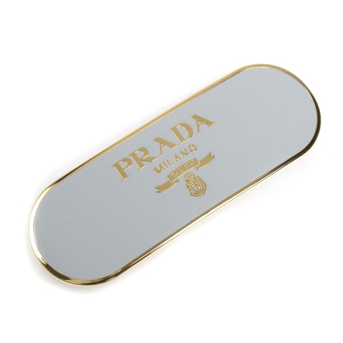 PRADA プラダ GP ロゴ バレッタ ヘアクリップ ヘアアクセサリー 1IF022 レディース【中古】【美品】
