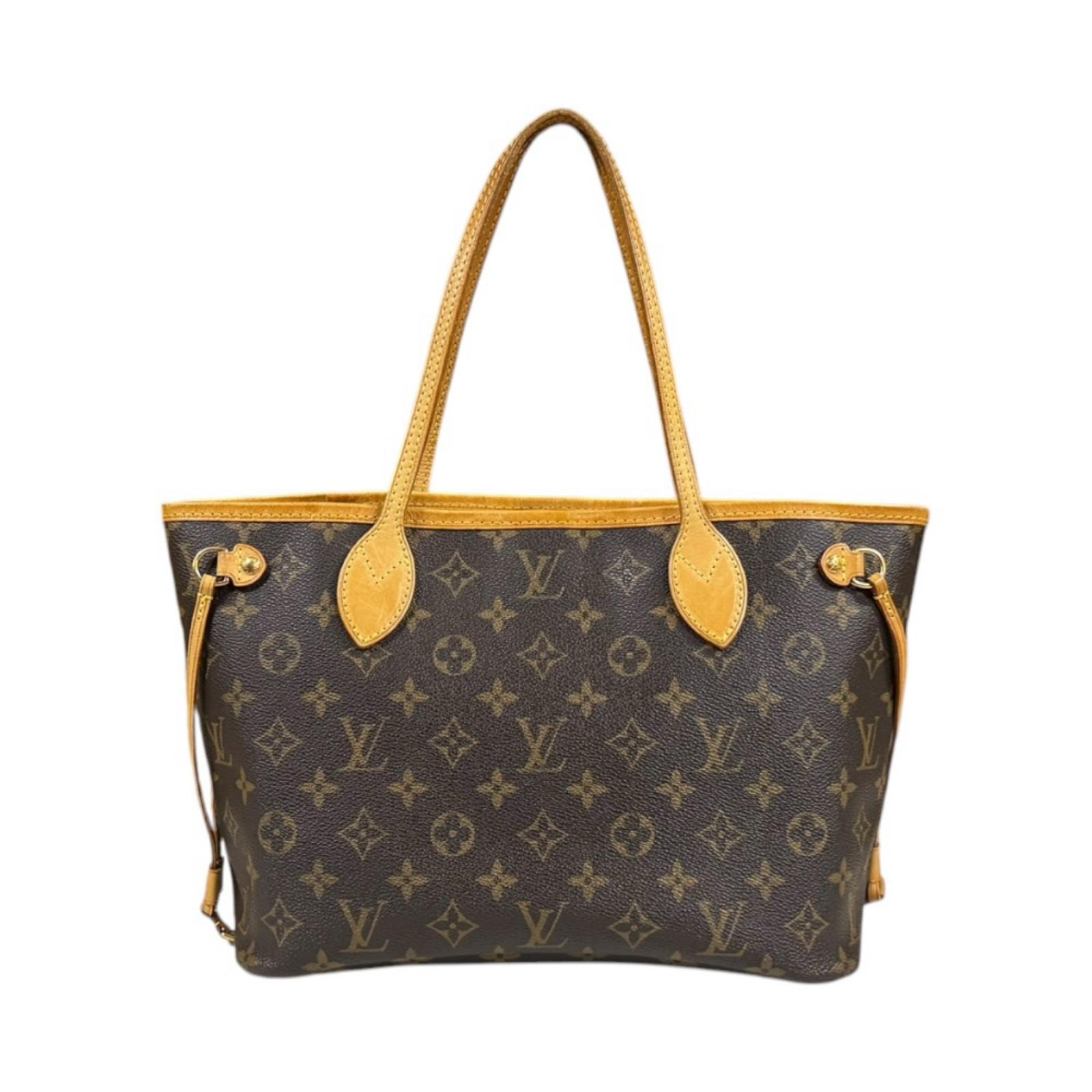 ルイヴィトン ネヴァーフルPM モノグラム トートバッグ モノグラムキャンバス M40155 ブラウン レディース LOUIS VUITTON  中古