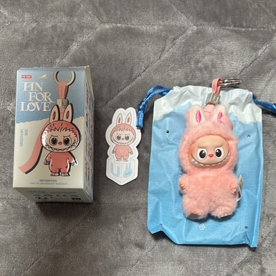 POP MART THE MONSTERS (LABUBU) Pin for Love Series-Vinyl Plush Pendant (N-Z) U