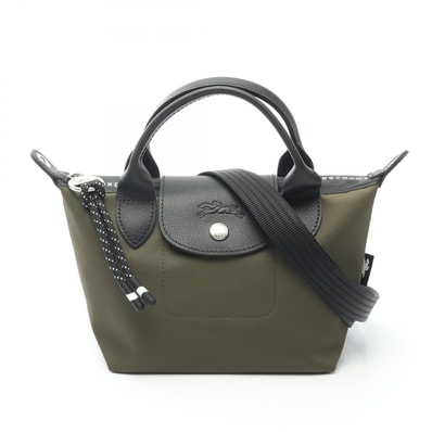 ロンシャン Longchamp ル プリアージュ エナジー XS 2WAY ハンドバッグ バッグ キャンバス レザー レディース カーキ系 / ブラック系 L1500HSR892 【新品】