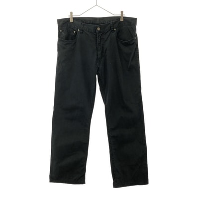 POLO RALPH LAUREN ポロラルフローレン 650 ロゴ刺繍 ストレート コットンパンツ 36/34 ブラック