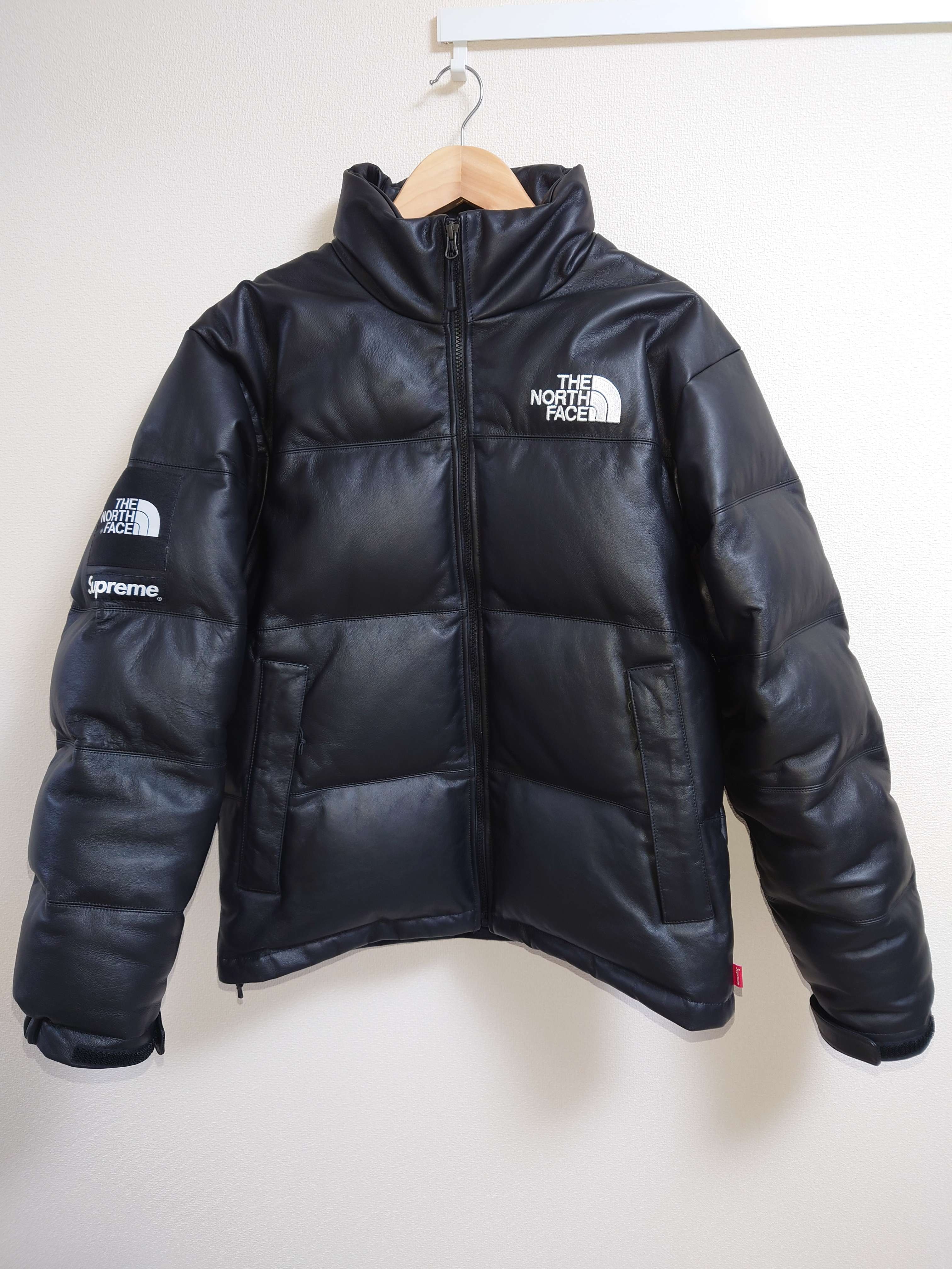 Supreme x The North Face Leather Nuptse Jacket "Black"