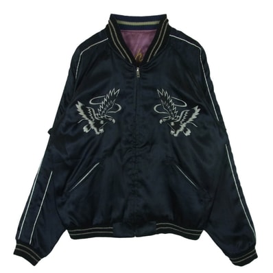 TAILOR TOYO テイラー東洋 TT11248 龍 竜 リーバーシブル スカジャン ブラック系 ピンク系 S【中古】