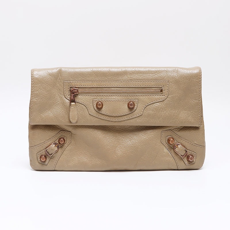 バレンシアガ BALENCIAGA ジャイアント エンべローブ レザー ゴールド金具 186182 クラッチバッグ【中古】
