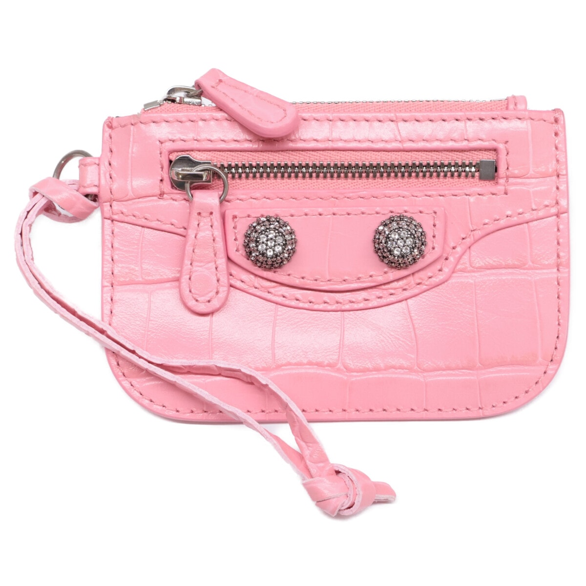 バレンシアガ 【新品同様】クロコ型押し ミニ