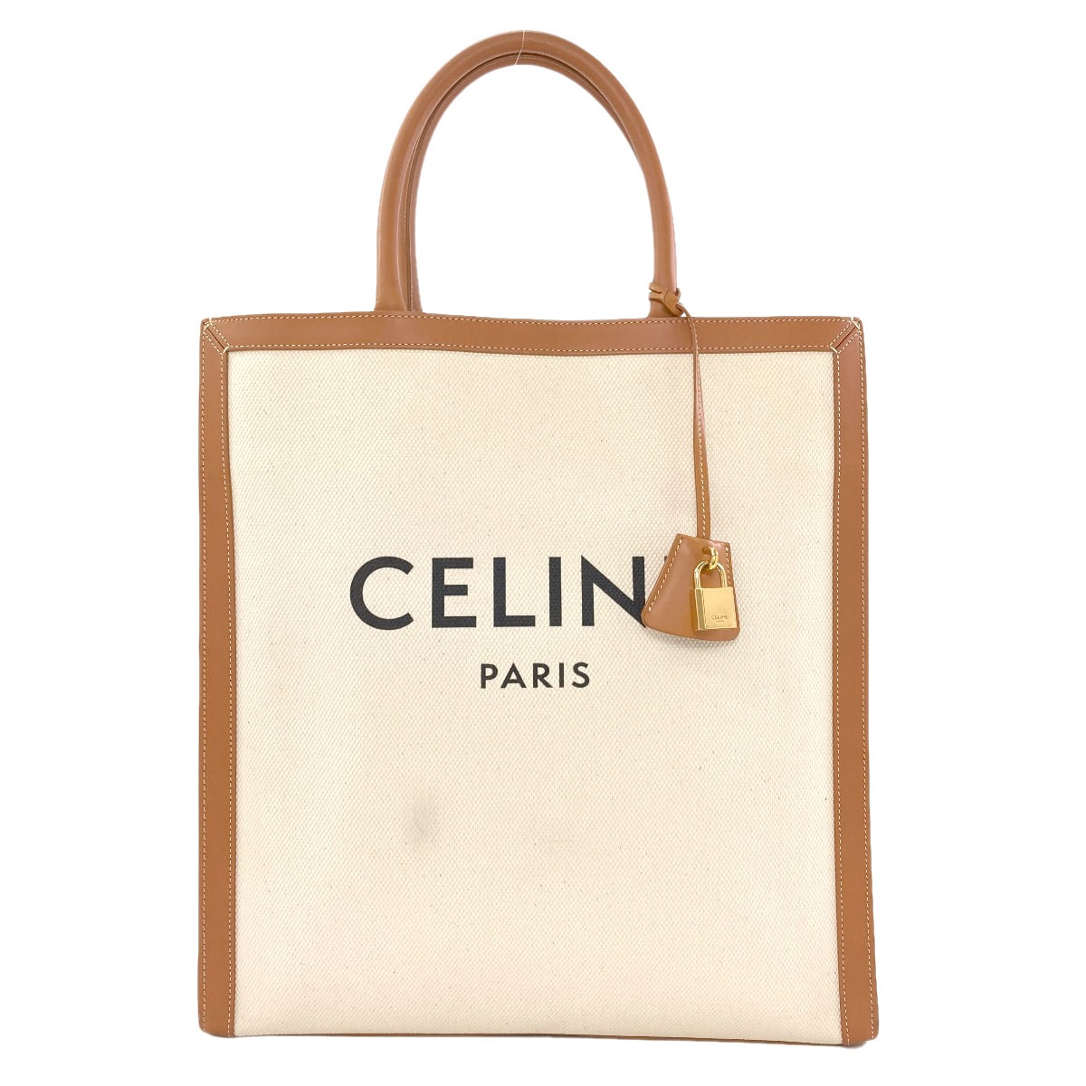 CELINE セリーヌ バーティカルカバ ラージ トートバッグ キャンバス レディース [中古]